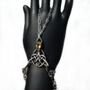 Handschmuck mit Triquetra und Citrin